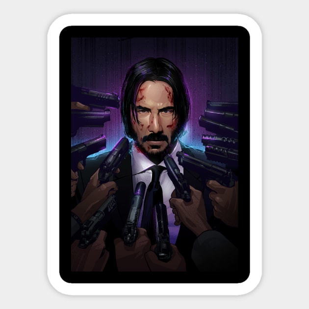 John Wick Sticker by nabakumov